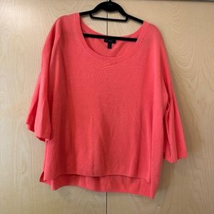 Jcrew pink coral short sleeve sweater